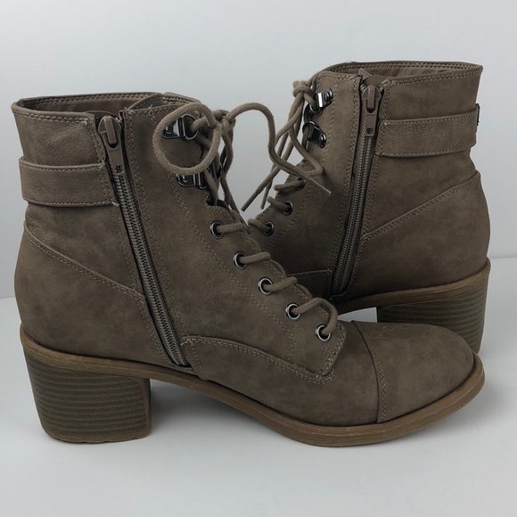 G by Guess Glassy Brown Heeled Ankle Boots 9 - Picture 6 of 8